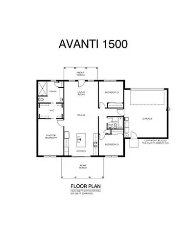 Avanti 1500 House Plan